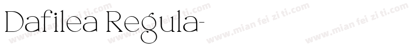 Dafilea Regula字体转换